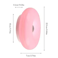 Lampe de table créative moderne en forme de donut en ABS, murale, à commande tactile, rechargeable 5V, trois températures de couleur, décorative