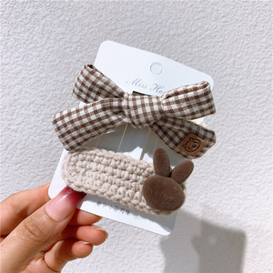 Fermaglio per capelli con fiocco Vintage per bambini accessori per capelli con stampa floreale per ragazze bambini Toddlers Baby Teens - Product Image 2