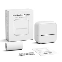 Impresora Térmica USB Portátil, Batería de 1200 mAh, Resolución de 200 dpi, Papel A4, Garantía de 1 Año, para Uso Comercial y Doméstico