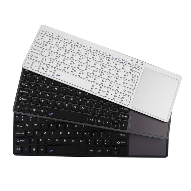 Business Multi-Device Wireless Keyboard With Multi-Touch Trackpad Keyboard HKB020 White Standard Touch Keyboard