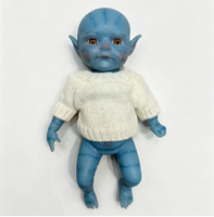 Poupée Avatar Reborn peinte à la main, figurine de bébé réaliste en silicone avec peau texturée en 3D, jouet de décoration de collection exquis