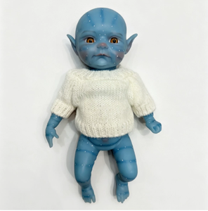 Muñeca <span class=keywords><strong>Avatar</strong></span> <span class=keywords><strong>Reborn</strong></span> Pintada a Mano, Figura de Bebé Realista de <span class=keywords><strong>Silicona</strong></span> con Piel Texturizada en 3D, Juguete Decorativo Coleccionable Exquisito - Product Image 5