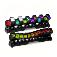 1260W RGBW 4-in-1 Pixel Moving Bar Light Beam Wash 32-bit Linear Dimming DMX512 IP65 untuk Konser Festival