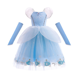 All'ingrosso bambino ragazze festa di compleanno Costume <span class=keywords><strong>da</strong></span> <span class=keywords><strong>fata</strong></span> blu reale abito <span class=keywords><strong>da</strong></span> principessa DISP-006 - Product Image 1