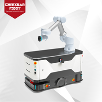 Robot Cobot Móvil Autónomo Flexible para Transferencia de Materiales en Fábricas y Manejo de Cajas