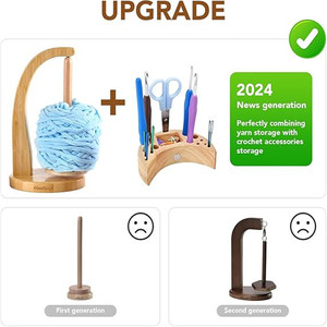 Accesorio <span class=keywords><strong>de</strong></span> Almacenamiento para Ganchillos, Organizador Magnético <span class=keywords><strong>de</strong></span> Madera para Hilos, Ideal para Proyectos <span class=keywords><strong>de</strong></span> <span class=keywords><strong>Crochet</strong></span> y Tejido - Product Image 2