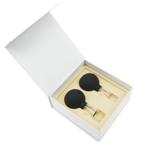 Ensemble de ventouses en verre à ampoule d'aspiration en caoutchouc 2 pièces Anti Cellulite Vacuum <span class=keywords><strong>Massage</strong></span> Body <span class=keywords><strong>Facial</strong></span> <span class=keywords><strong>Massage</strong></span> Rejuva <span class=keywords><strong>Cup</strong></span> - Product Image 4