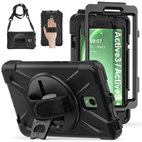 Étui robuste hybride avec sangle de transport épaule/main T220/T225 pour tablette Samsung Tab Active 3 T570 Active 5 X300