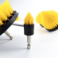 Kit de brosses de perçage multi-usages DB-002 - 9 têtes en nylon + tige d'extension, brosse de nettoyage puissante pour le détail automobile et le nettoyage en profondeur à domicile