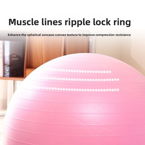 Ballon de yoga en PVC pour femmes enceintes et adultes - Ballon d'exercice et de massage léger et écologique avec surface antidérapante - Product Image 3