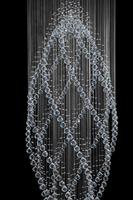 Lustre en cristal K9, luminaire suspendu de luxe, lustre moderne en cristal pour escalier, salon