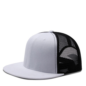 China Cap Manufacturers Meshs Ports Sombreros Plain Snapback Cap 6 Panel Trucker Hat - Product Image 5