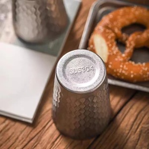 304 Stainless Steel Mug Double Wall Flake Pattern 180ml 260ml 300ml 350ml 450ml 550ml 680ml Outdoor Camping Drinkware - Product Image 4