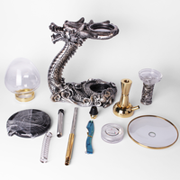Nouveau Design De Luxe Dragon Narguilé Shisha Ornement Populaire Exquis Narguilé Shisha Ensemble Résine Narguilé Shisha
