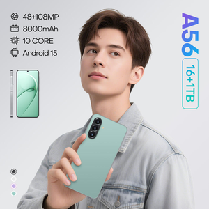 Teléfono Android A56 con 16 GB de RAM + 1 TB de ROM, Baterí<span class=keywords><strong>a</strong></span> de <span class=keywords><strong>72</strong></span>+108 MP, Cámara Dual, Teléfono Inteligente para Juegos - Product Image 1