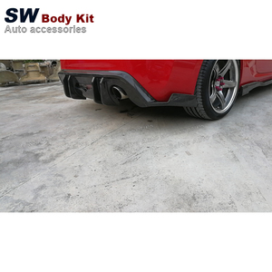 2012-2019 para <span class=keywords><strong>Toyota</strong></span> GT86 <span class=keywords><strong>FT86</strong></span> para Subaru BRZ fibra de carbono parachoques trasero labio difusor cubierta embellecedor cuerpo Kit parachoques trasero divisor labio - Product Image 4