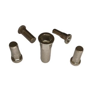 Bán Hot OEM độ chính xác cao M3-M12 công nghiệp ốc vít đầu phẳng nửa Hex mù lỗ <span class=keywords><strong>Nuts</strong></span> với thép - Product Image 1