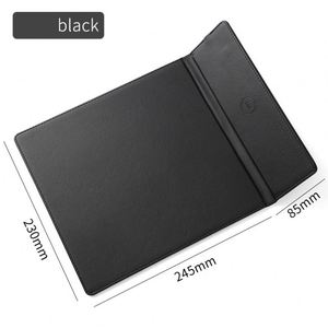 Alfombrillas de ratón plegables de cuero PU ecológico con carga inalámbrica, diseño de moda, 15W, tacto superior, al por mayor, personalizadas, de IStapromo Gifts - Product Image 1