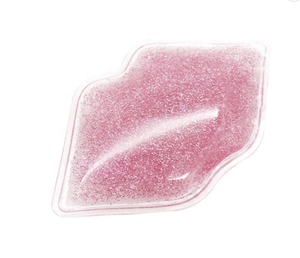 Paquete de hielo en forma de labio, Gel reutilizable, paquete de hielo para estética con brillo - Product Image 2