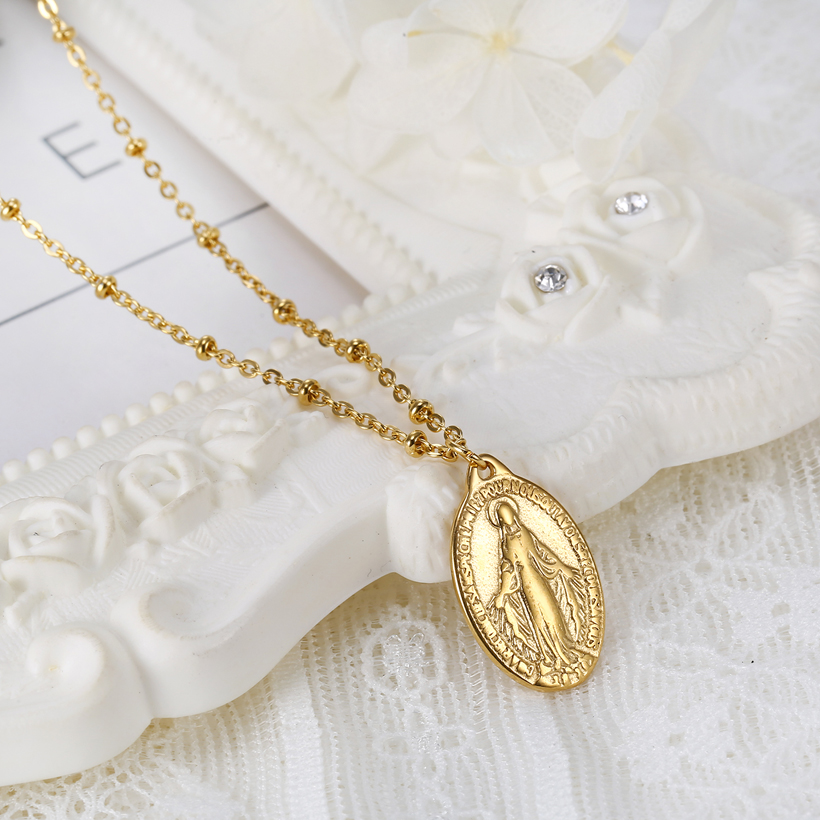 InSCINTILLE Collana Angelo Custode Con Preghiera Incisa | Gioiello In Acciaio Inossidabile Per Donna E Bambina | Lunghezza Regolabile Fino A 50 Cm | Idea Regalo Per Battesimo, Comunione, Cresima | Confezione Regalo - 2