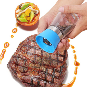 Mini manual de especias de vidrio de molino de sal de <span class=keywords><strong>la</strong></span> cubierta de acrílico molinillo de pimienta mills - Product Image 3