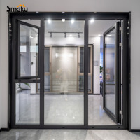 Ventana Abatible Moderna de Aluminio con Rotura de Puente Térmico y Doble Acristalamiento para Ahorro de Energía