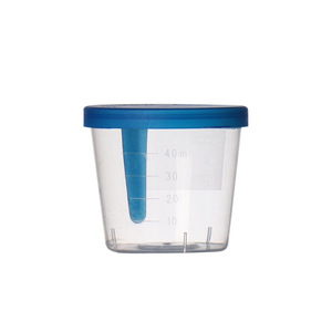 Disposable Sampling Cup 40Ml Plastic <b>Snap</b> <b>Cap</b> Urine Collection Cup Premium Grade Single Use Medical Specimen Container - Product Image 1