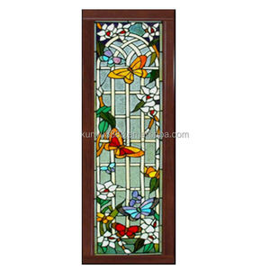 Fourniture d'usine : Magnifique vitrail Tiffany style européen motif papillon, 25x90, solide, double face, haute luminosité, pour décoration - Product Image 1