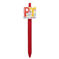 Nouvellement conçu Phrase série coloré imprimé autocollant stylo PVC en caoutchouc souple chaussure boucle charme décoration Clip