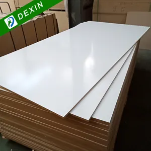 Kitchen Cabinet Use Water Resistant White UV Melamine MDF Board for Furniture