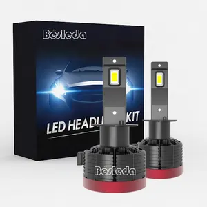 BESLEDA工場価格h4ヘッドライトLED電球Led H1 H7 H11 9005 9006 880 9012 canbusヘッドライト75WLEDヘッドライトキットプラグアンドプレイ