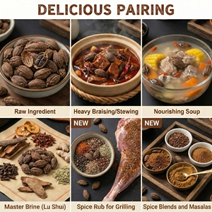 Épices authentiques vietnamiennes pour Pho : Cardamome noire séchée entière (Tsaoko), ingrédient essentiel pour la soupe de nouilles au bœuf - Product Image 4