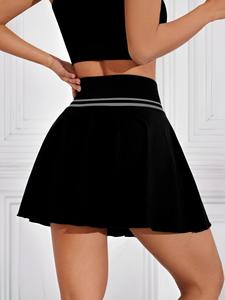 Falda de tenis a la moda para mujer, falda de Yoga con borde ciego ligero para mujer, Vestido corto deportivo de alta elasticidad, falda de Bádminton - Product Image 5
