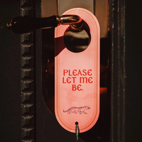 Carte de porte suspendue publicitaire en PVC, durable, imperméable, « Ne pas déranger », pour hôtel, salle de conférence, salle de réunion