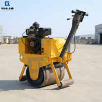 Compacteur hydraulique à double roue vibrante de 0,5 tonne