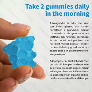 Suplemen Permen Gummy Ashwagandha Label Pribadi dengan Vitamin D & Zinc untuk Suasana Hati, Tidur, dan Imunitas - Product Image 5