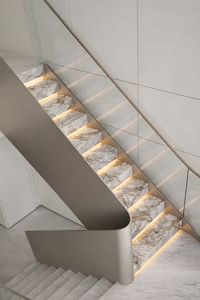 Dalles de marbre blanc Breccia Dei Medici polies modernes pour villa, salon, cuisine, salle de bain, escalier, comptoir, table - Product Image 6