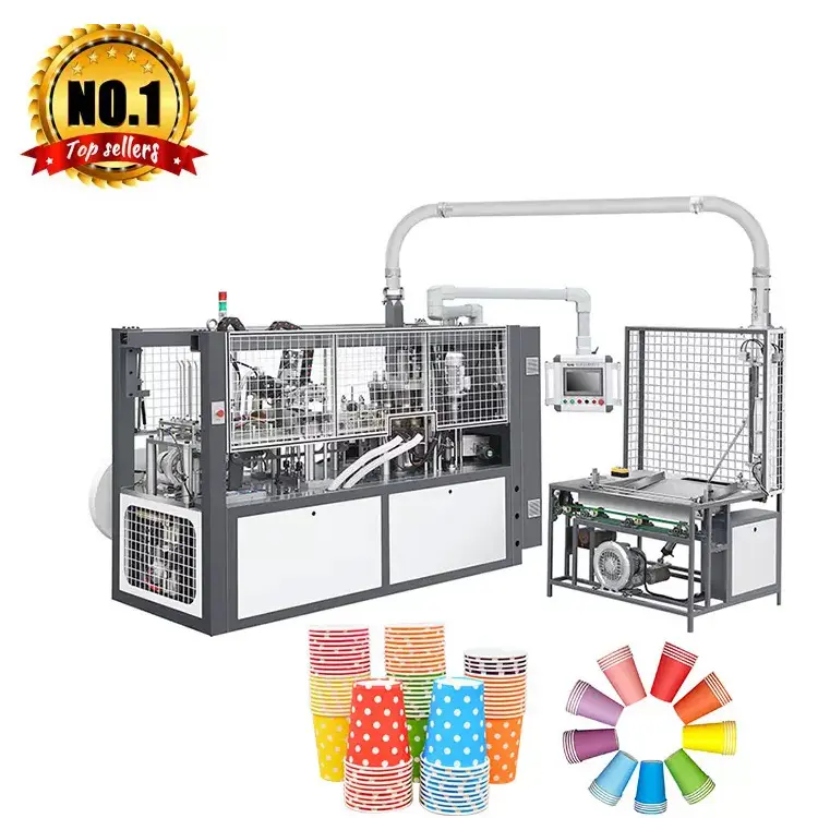 Автоматическая машина для производства одноразовых кофейных бумажных картонных стаканчиков для горячего холодного напитка