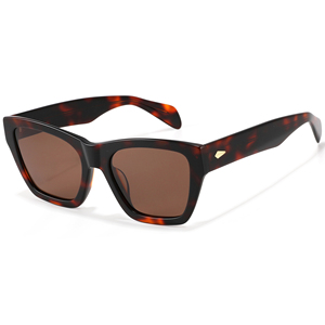Gafas de Sol Rectangulares Unisex con Montura Completa en Tortuga, Lentes Verdes, Protección UV400, Protección Solar para Adultos - Product Image 5