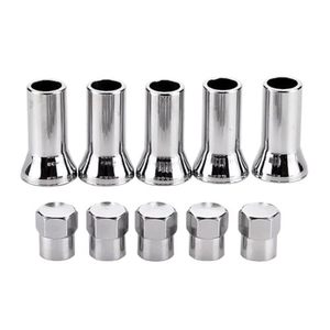 Tr414ac Tubeless Valve <b>Stem</b> Set 10 Piece Solid Tire Replacement With <b>Caps</b> American Mouth Copper Material - Product Image 1