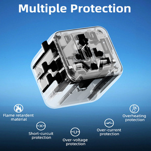 <strong>Portable</strong> Mini GaN Plug <strong>Socket</strong> Universal International Travel Adapter AC DC Converter Board for USA Japan Euro <strong>UK</strong> off Board - Product Image 6