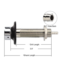 Tige de bière pression G5/8 "Filetage avec écrou et queue pour distributeur de robinet de bière Homebrew