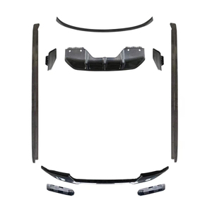X6 F16 <span class=keywords><strong>Carbon</strong></span> look nero lucido labbro anteriore estensione laterale spoiler diffusore posteriore minigonne laterali splitter anteriore per <span class=keywords><strong>BMW</strong></span> X6 F16 - Product Image 1