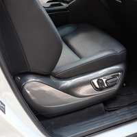 Pour Toyota Prado LC250 Accessoires 2024-2026 Cache de panneau de réglage de siège en fibre de carbone Protection de commutateur électrique Paire complète