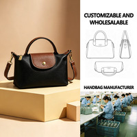 Sacs à bandoulière en cuir souple pour femmes, petits sacs à main imperméables en PU, motif litchi, fermeture éclair, vente en gros, style simple et tendance