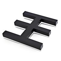 Enseigne lumineuse LED en métal et acrylique pour magasin, logo 3D personnalisé, signalétique publicitaire illuminée pour entreprises et hôpitaux