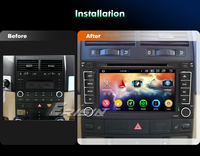 Reproductor de DVD para Auto ES6556T Android 16 para VW Touareg 2004-2010, 7 Pulgadas, Inalámbrico, CarPlay, Android Auto, GPS, DSP, 4GB, 64GB, Estéreo para Auto