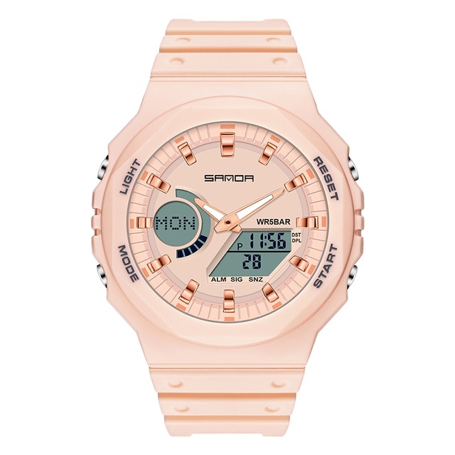 SANDA 6016 Fashion Men and Women Watch 2022 New Design Japanese Quartz Movement 50M Waterproof Youth Sports Style Quartz Watch
