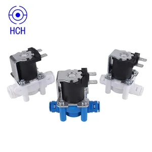 Food grade 12v 24v 110v 220v mini plastic water normally open solenoid valve 14 press tube