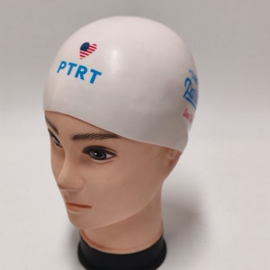 <span class=keywords><strong>Gorro</strong></span> de Natación de Silicona de Alta Calidad, Impermeable, de Alta Elasticidad, Tipo Domo, para Competencia Infantil - Product Image 6